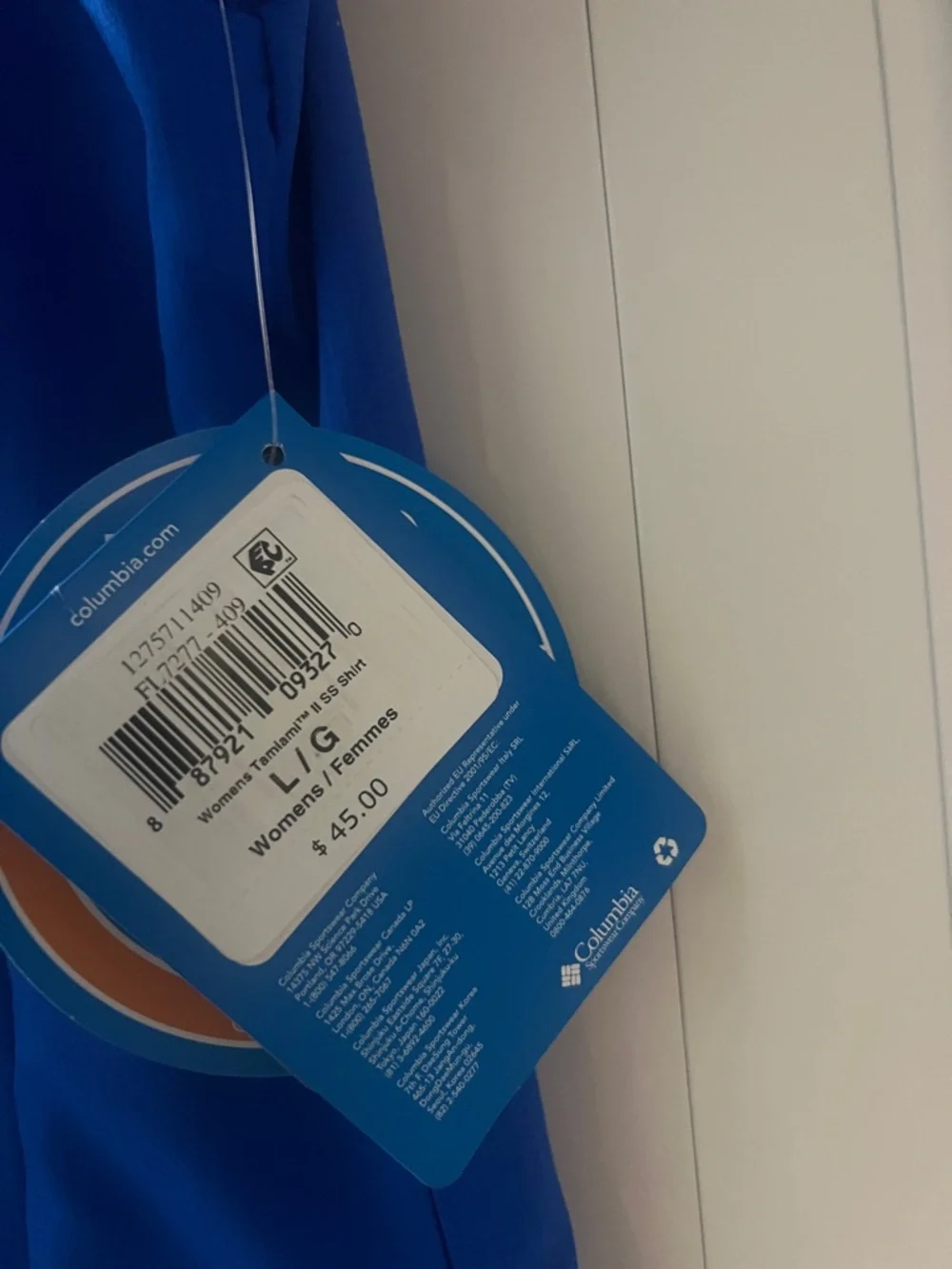 Columbia Women's Royal Blue Sun Protection Button-Up Shirt - Picture 3 of 7